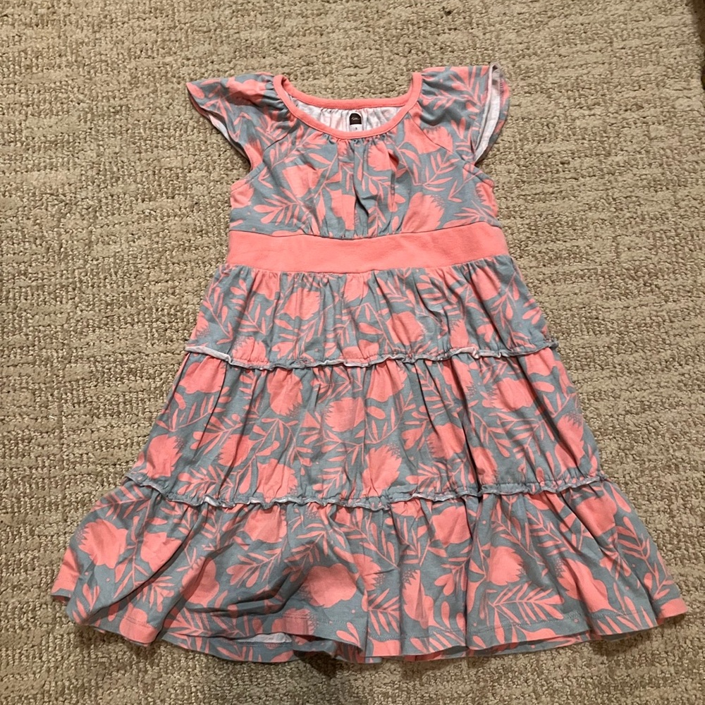 Tea size 5 grey and pink summer dress